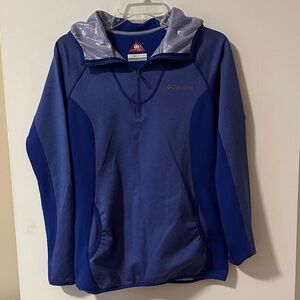 Columbia Women’s Blue Half-Zip Hoodie with Omni Heat technology